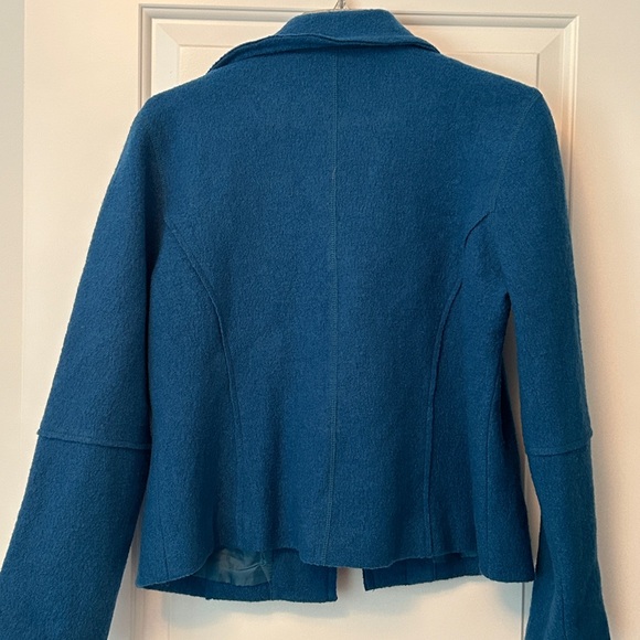 JG Hook Blue Wool Coat - Picture 2 of 5